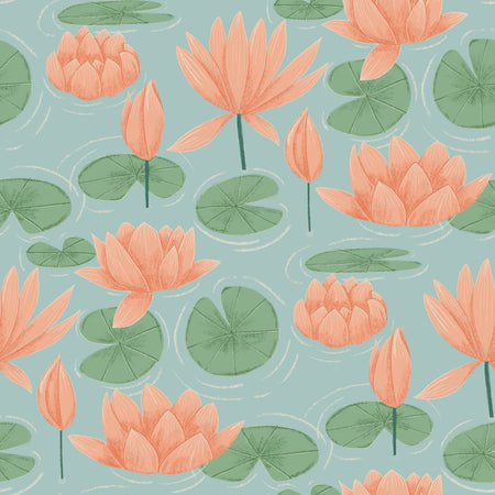 Waterlilies Blue