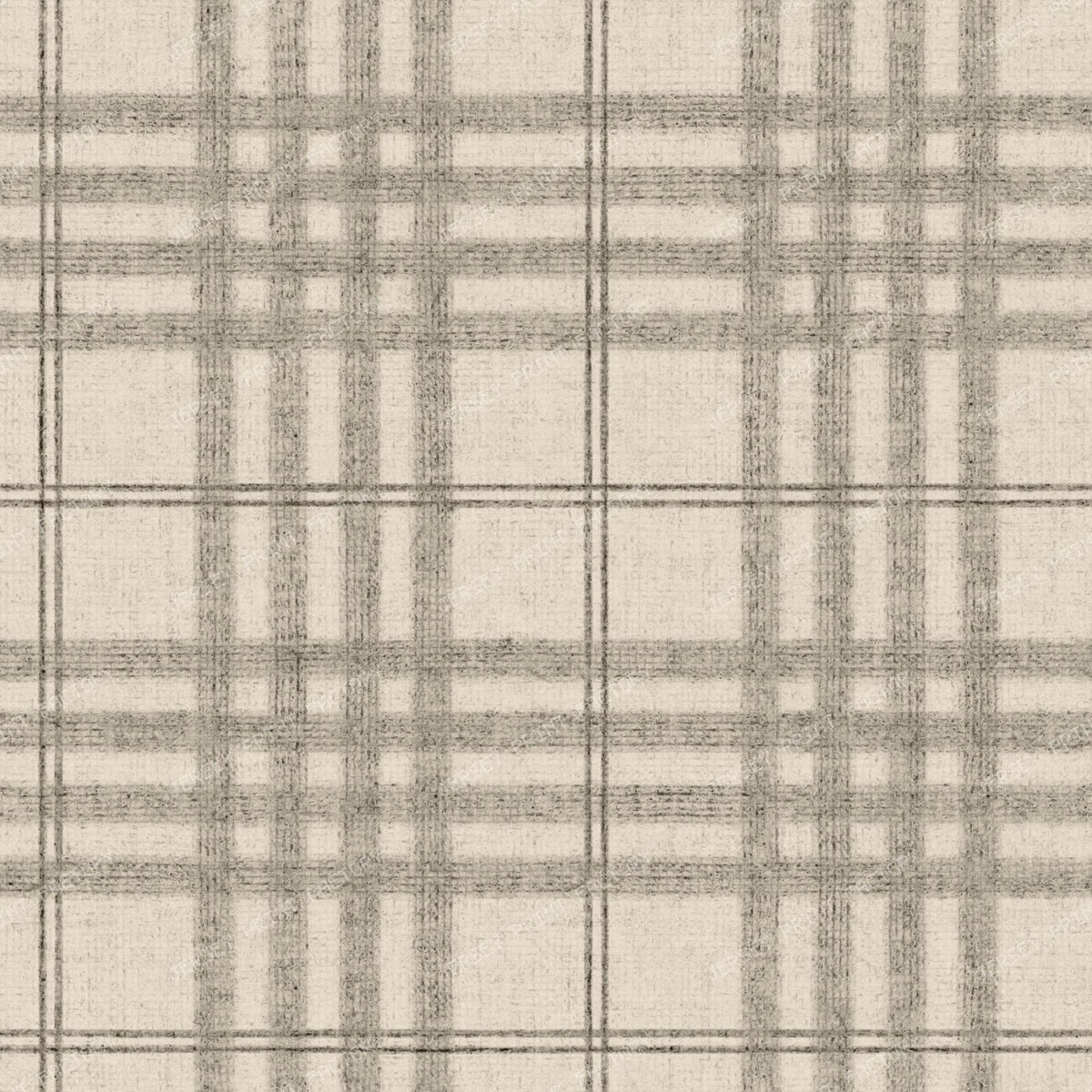 Emma   Burlap Stripe   White & Grey — Warm Grey