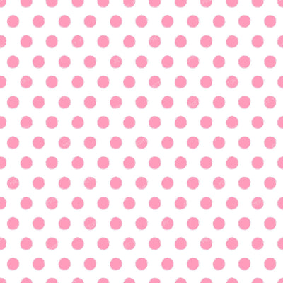 Distressed Polka Dots, Blue Polka Dots, Doodle, Sketch — Pink