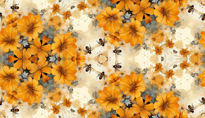 Rocky Mountain Bees And Flowers Abstract Collection