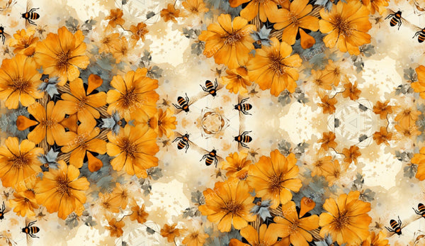 Rocky Mountain Bees And Flowers Abstract Collection
