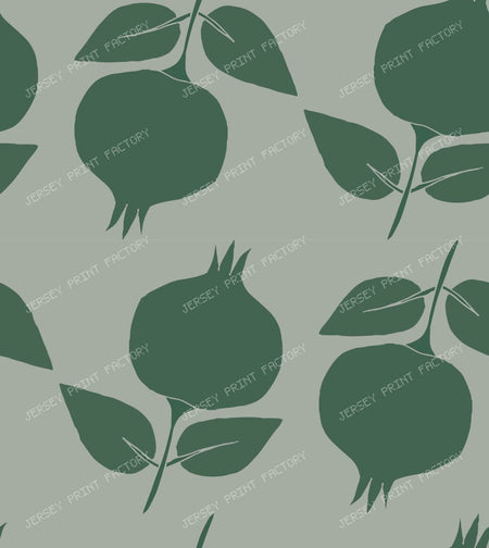 Pomegranate Orchard Rows Large — Green