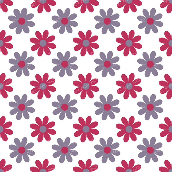 Pink Flowers, Purple Flowers, Pattern Of Flowers