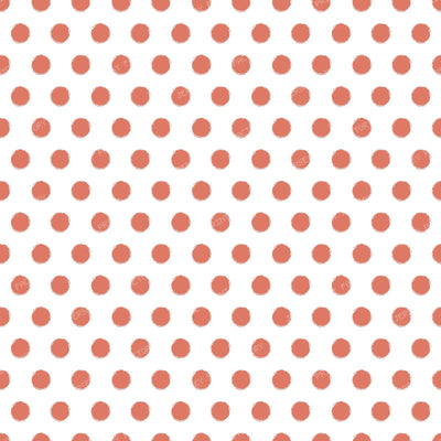Distressed Polka Dots, Blue Polka Dots, Doodle, Sketch — Red