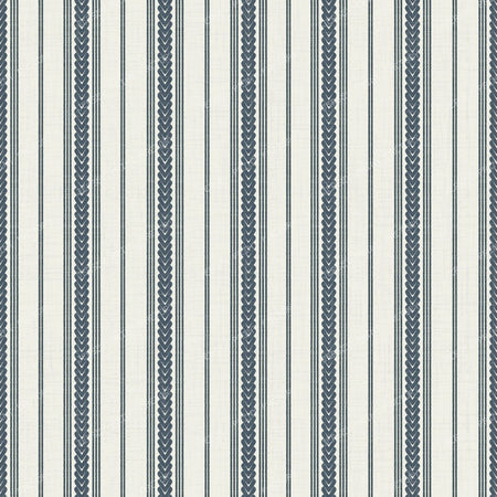 Braided ticking stripes In dark grey