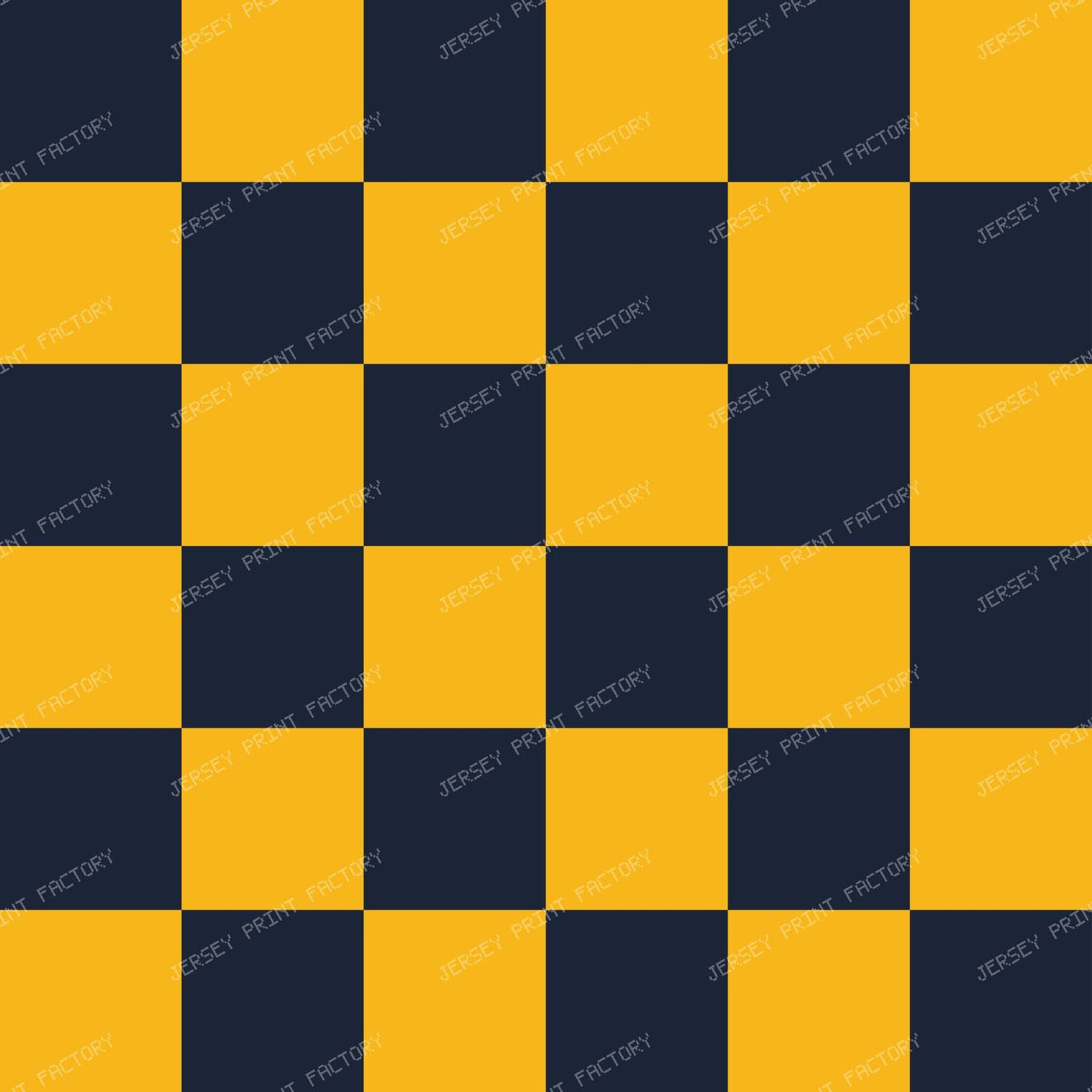 Green Squares, Navy Blue Squares, Checkered Pattern — Yellow and Navy Blue