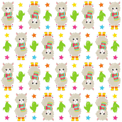 Pattern Of Llamas, Cute Llamas, Alpacas, Cactus