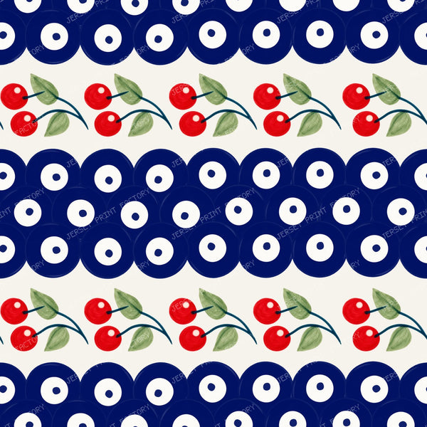 Polish Pottery Cherry Dots On Stoneware Ivory