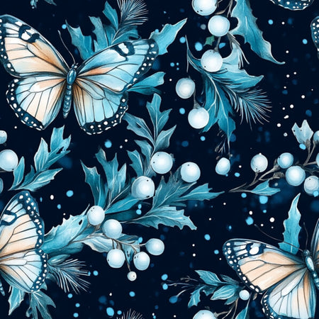 Mystic Winter Butterfly & Midnight Berries