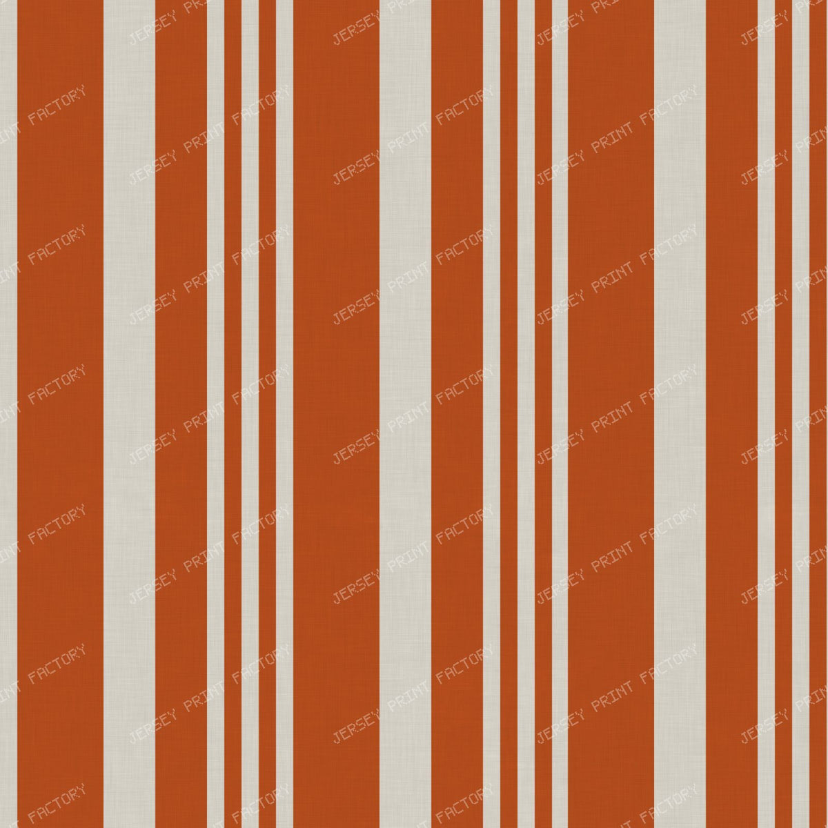 Fall Linen Stripe — Spiced Terracotta