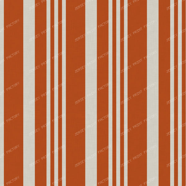 Fall Linen Stripe — Spiced Terracotta