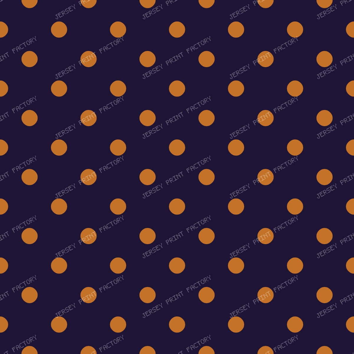 Halloween Palka Dots — Purple with Orange Dots