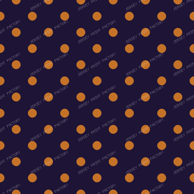 Halloween Palka Dots — Purple with Orange Dots