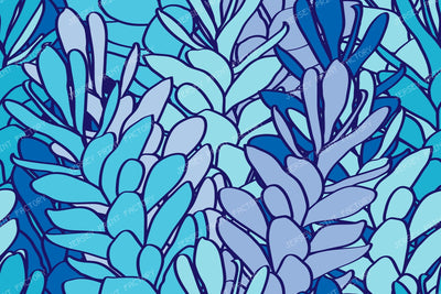 Tropical Ginger Vine Floral — Blue Hawa