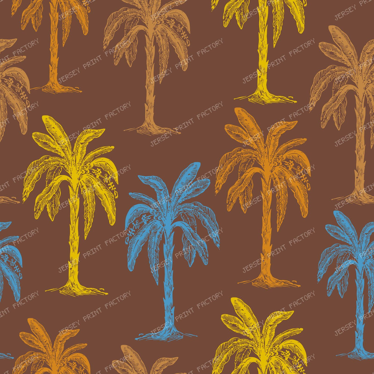 Colorful Palm Trees, Palm Pattern, Tropical Pattern — Colorful 6