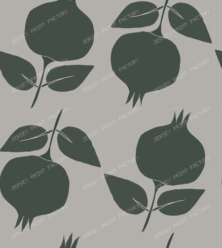 Pomegranate Orchard Rows Large — Dark green
