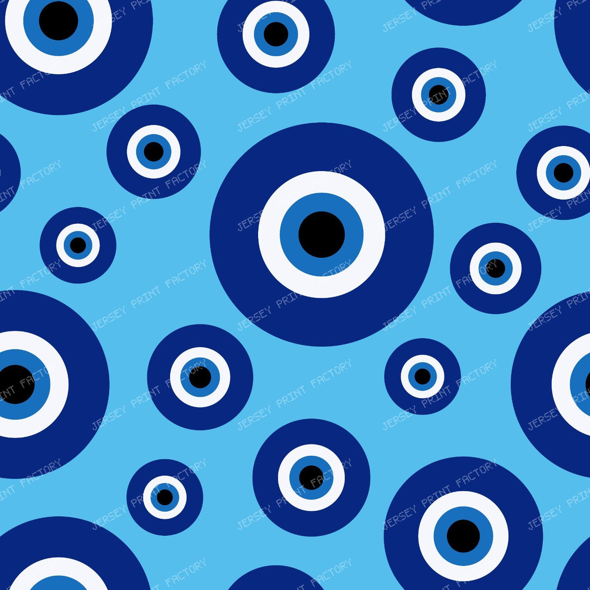 Evil Eye Pattern, Turkish Eye, Mati, Mataki, Hamsa, Nazar — Blue 2