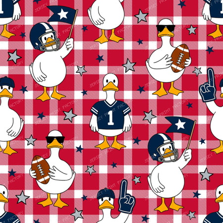 Silly Goose Football in Navy and Red