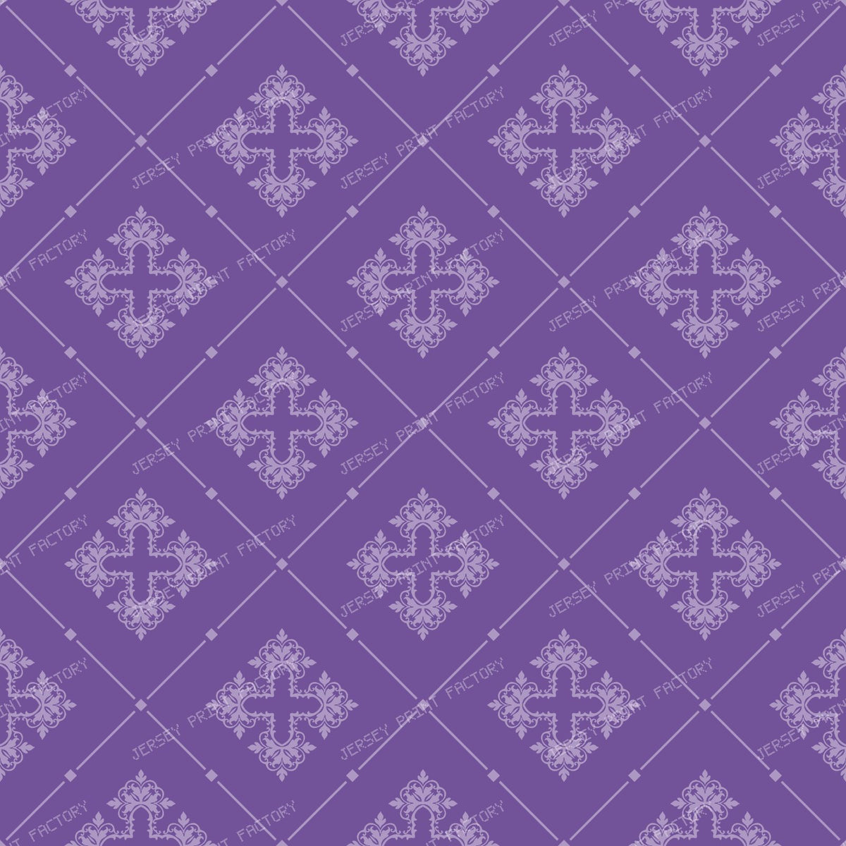 Black And White Damask, French Damask, Baroque Pattern — Purple 6