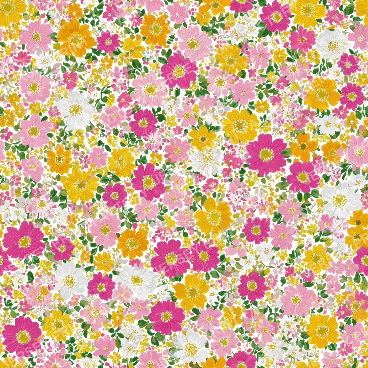 Boho Ditsy Floral Print