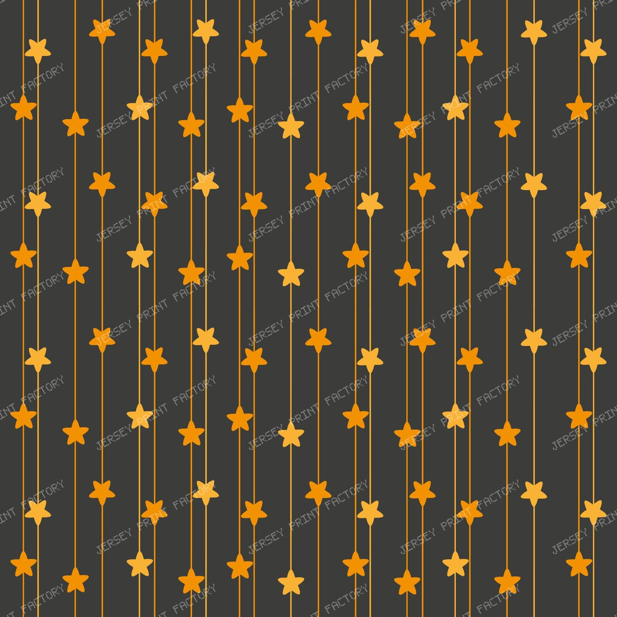 Pattern Of Stars, Colorful Stars, Stars Garland — Orange 1