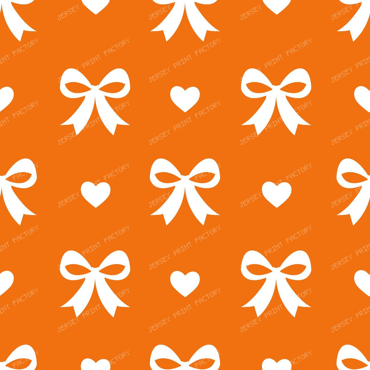 Bow Pattern, Coquette Bow, Ribbon, Cute Bow, White Bow, Hearts, Black — Orange 2