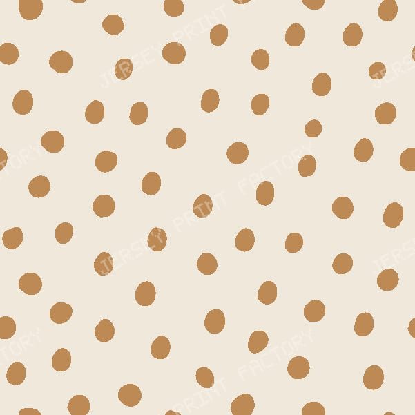Dots in cream — Muted Orange