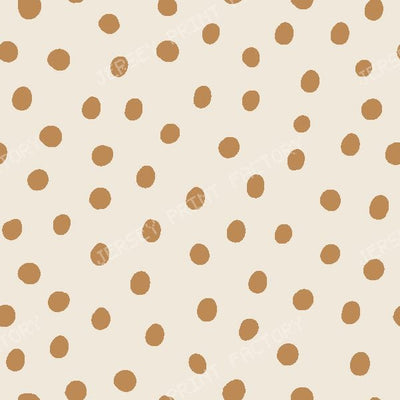 Dots in cream — Muted Orange
