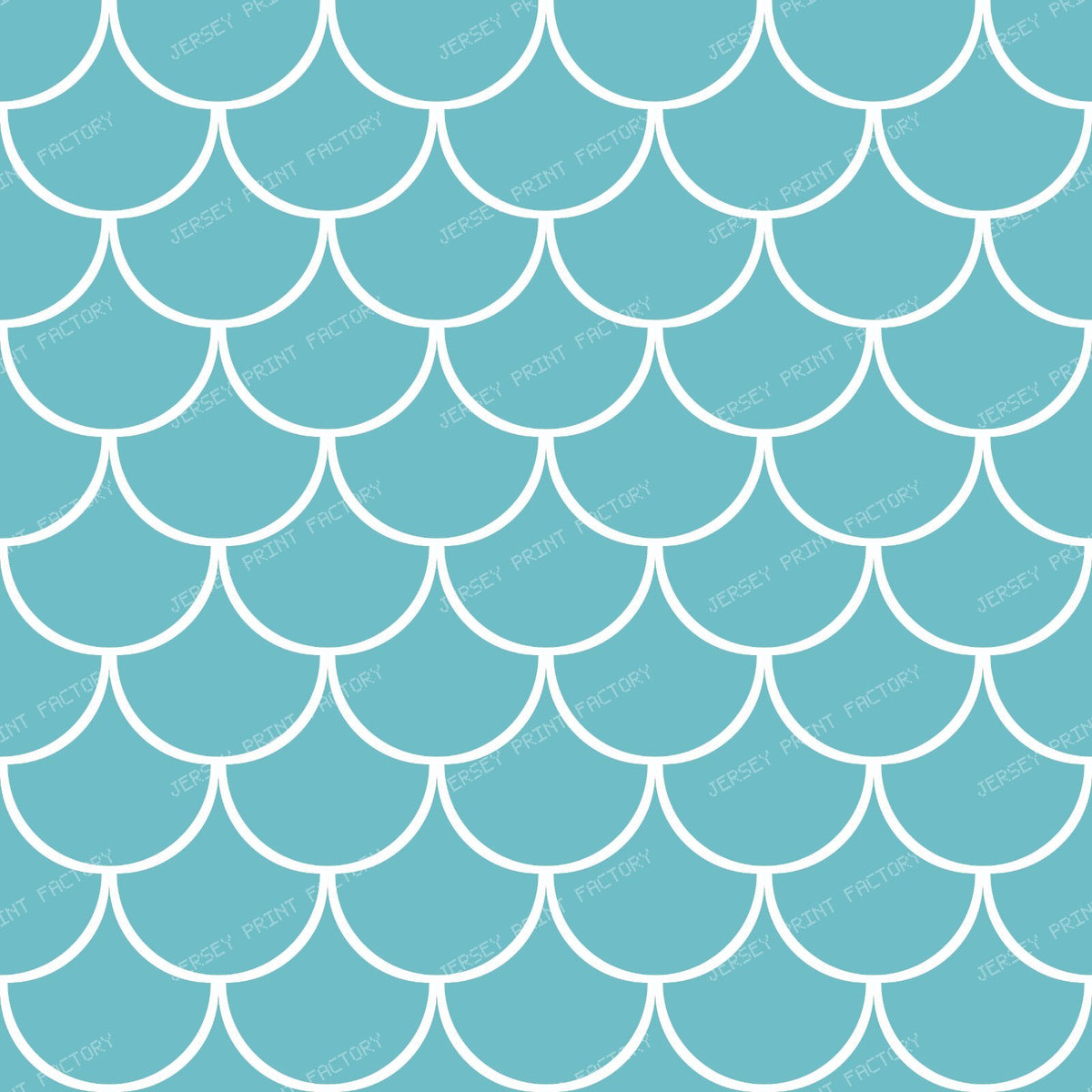 Blue Mermaid Scales, Fish Scales, Dragon Scales, Arch Pattern — Blue 3