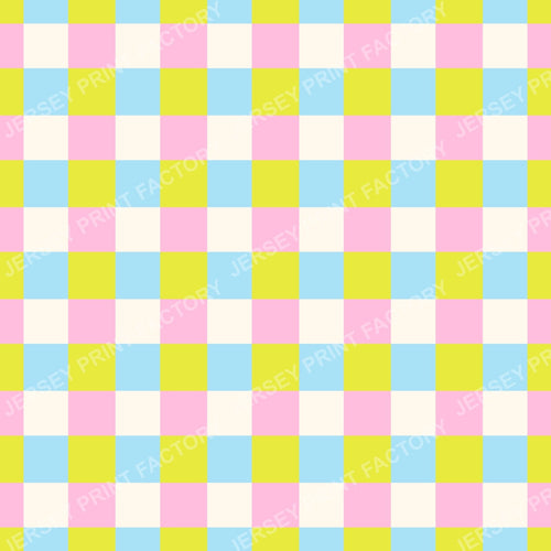 Neon Rainbow Plaid Pattern. Bright Multicolor Check. Blue/pink