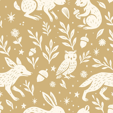 Woodland Creatures Folk Pattern