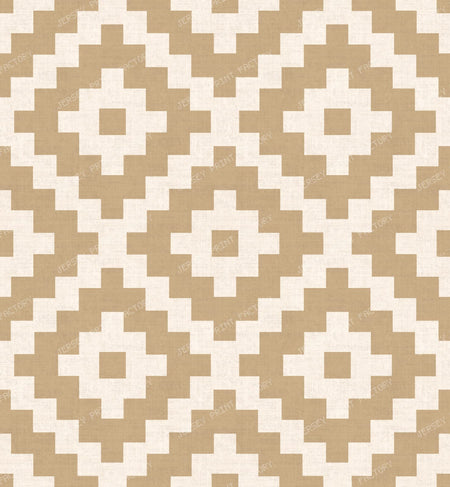 Western Tribal Aztec Diamonds - Boho Interior Geometric - Terracotta Clay — Dusty Mustard