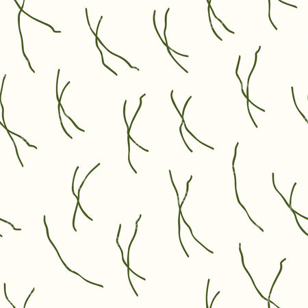 Abstract Scattered Sketch Marks - Cream White