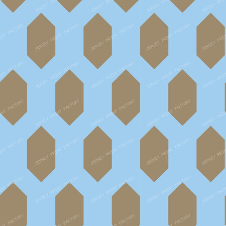 Fatimid Wall Lattice Pattern Beige & Brown — Beige & Sky Blue
