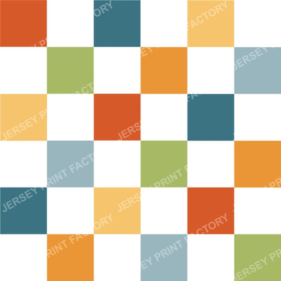 Colorful Autumn Checkerboard Friendly Halloween Coordinate