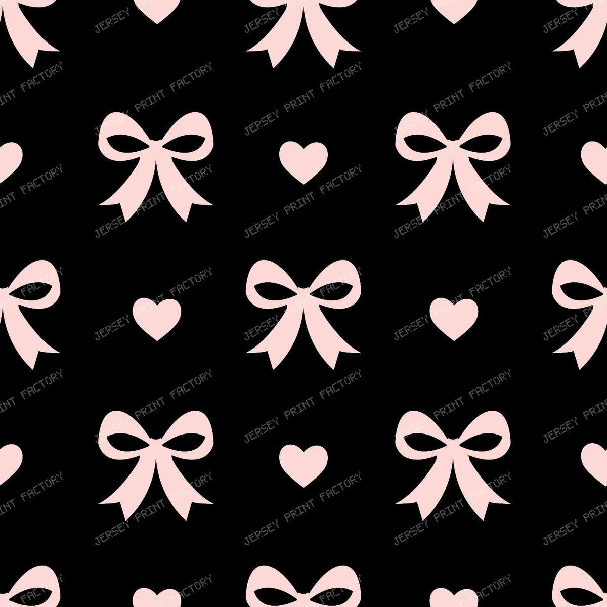 Bow Pattern, Coquette Bow, Ribbon, Cute Bow, White Bow, Hearts, Black — Pink and Black 2