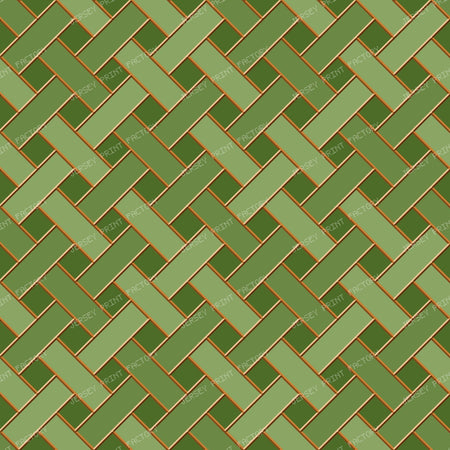 Bronze Stained Glass Weave — Pale Green