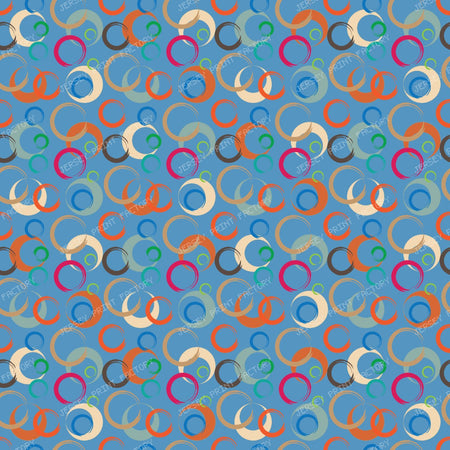 2026 PJP 100 — 03 Crescent Moons Round Brush Strokes - Light Denim Blue Background