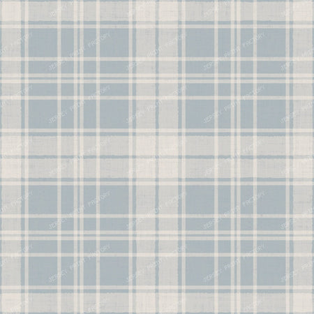 Elara   Linen Check   Soft Blue & Beige