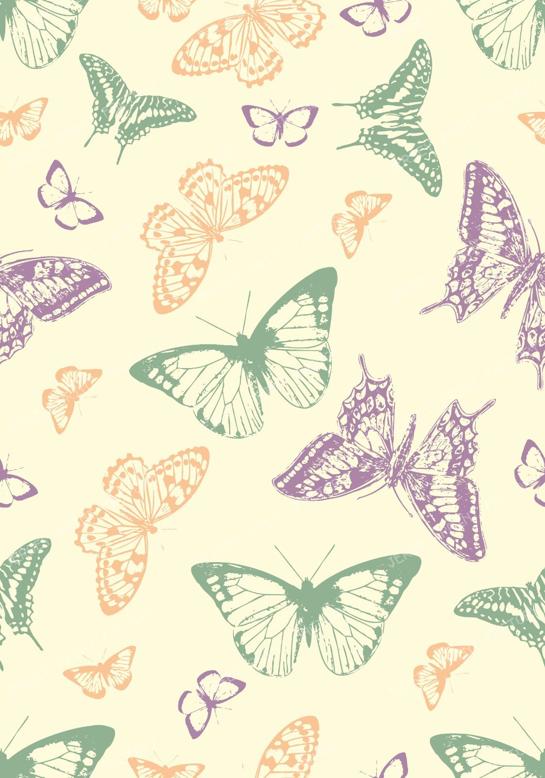 Pattern Of Butterflies, Butterfly Pattern, Pink Butterfly — Colorful 3