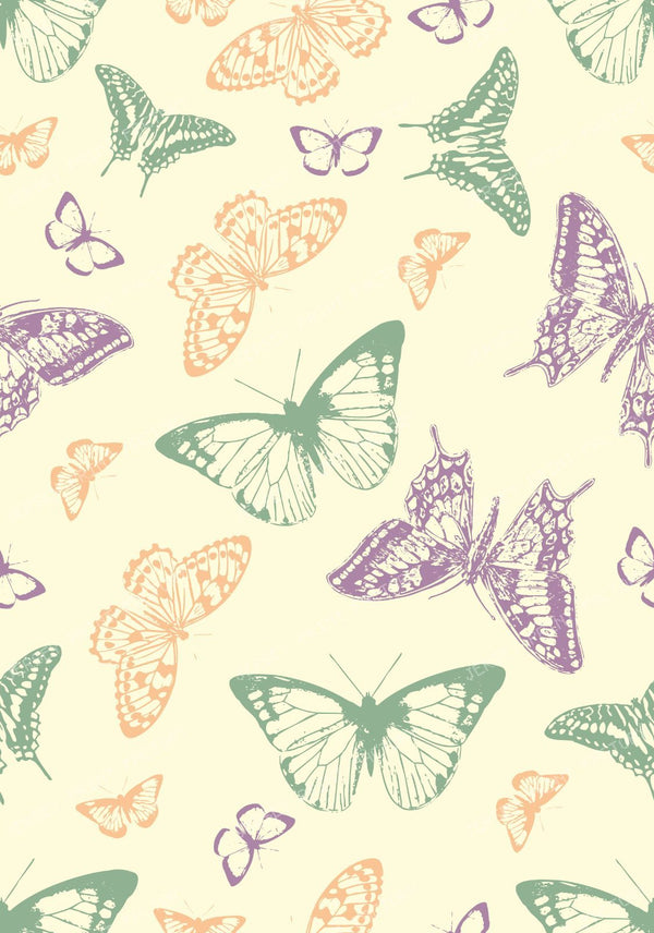 Pattern Of Butterflies, Butterfly Pattern, Pink Butterfly — Colorful 3