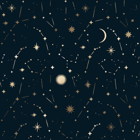 Celestial Night Sky Pattern