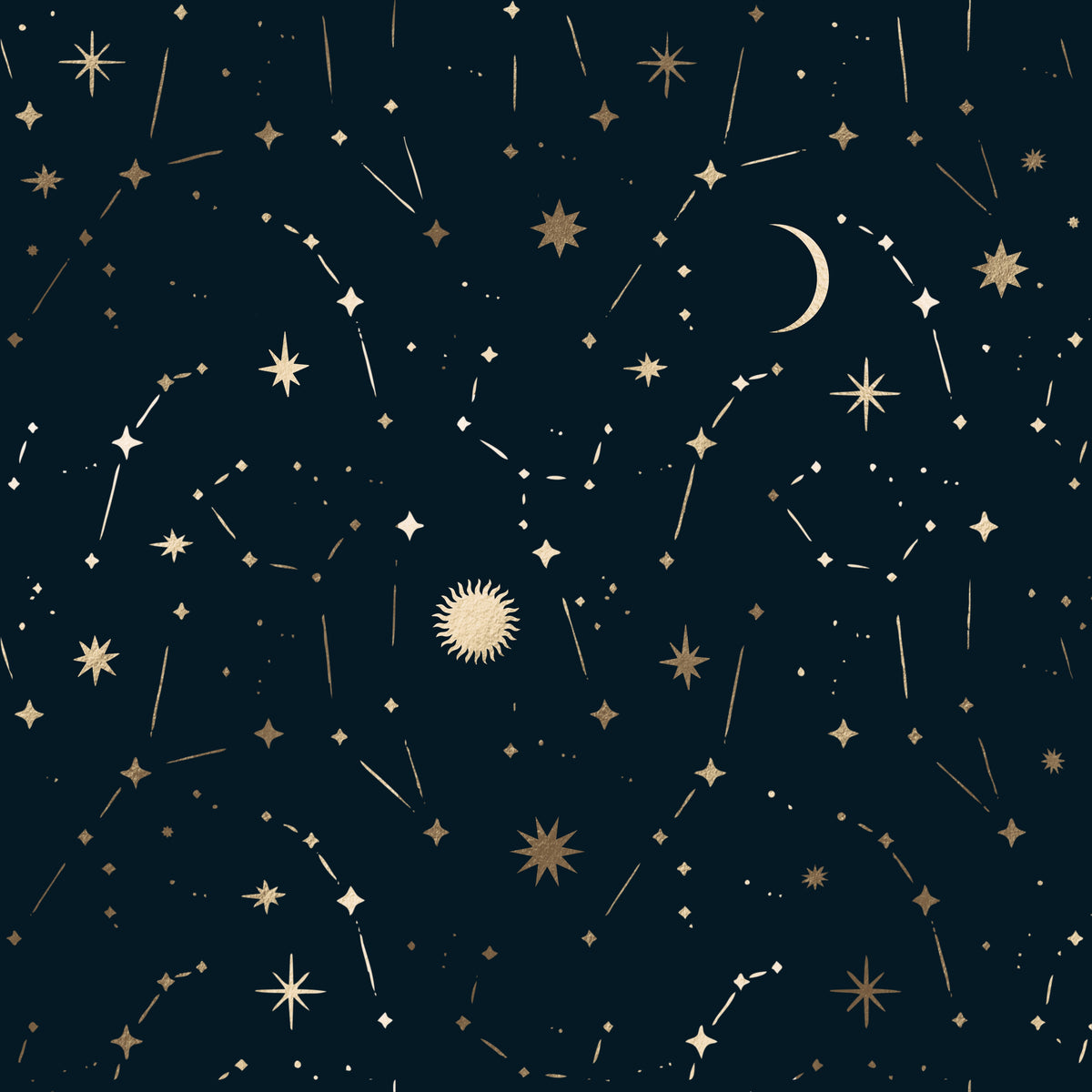 Celestial Night Sky Pattern