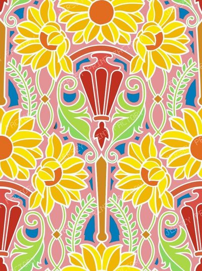 Art Nouveau Sunflowers