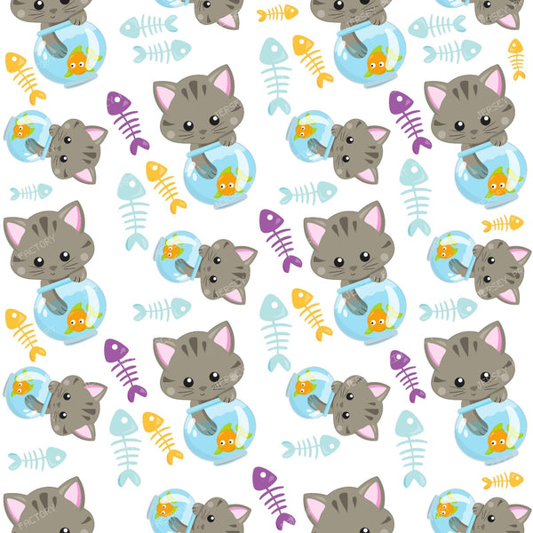 Pattern Of Cats, Cute Cats, Kittens, Fish