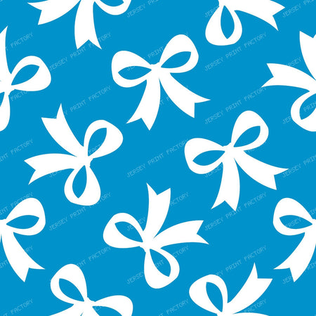 Bow Pattern, Coquette Bow, Ribbon, Cute Bow, White Bow, Black — Blue 3