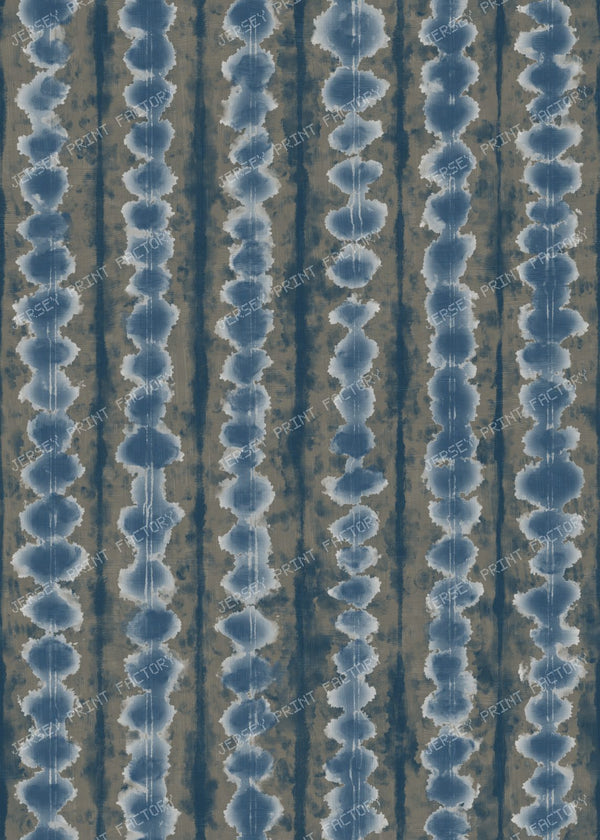 Zen Stone Stack Tie Dye-Awa Indigo/Khaki Brown A