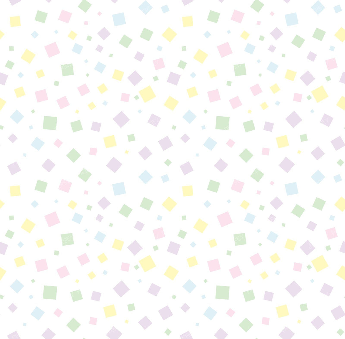 Minimalist Pastel Geometric Confetti