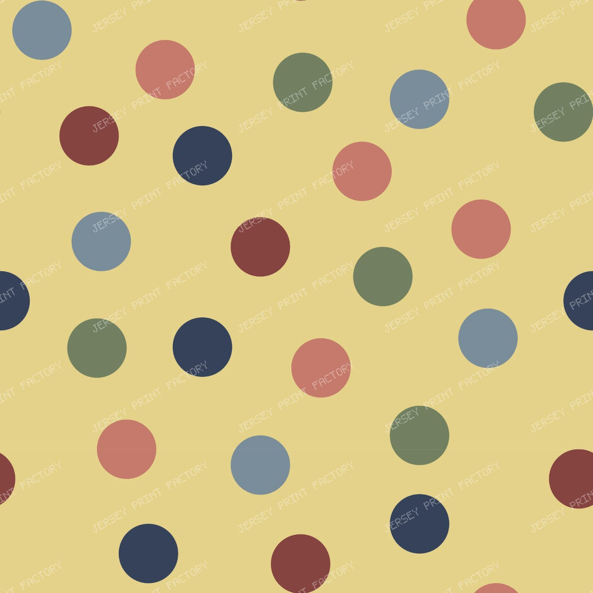 Polka Galore Multicolor M — Soft Yellow