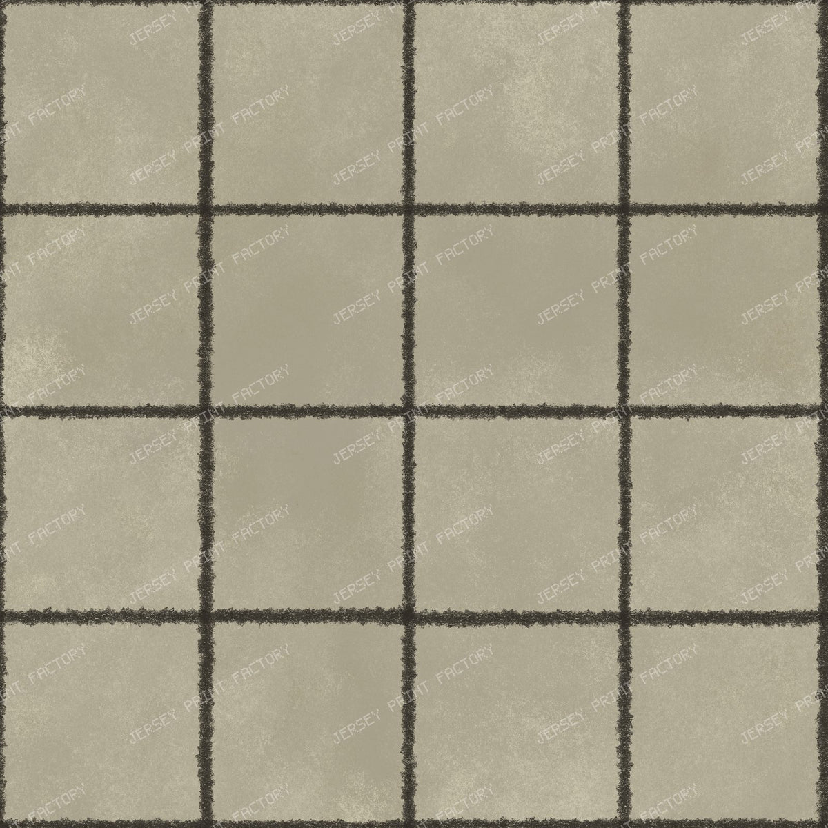 Pink Chalk Grid Lines, check, squares, — Cream and Grey